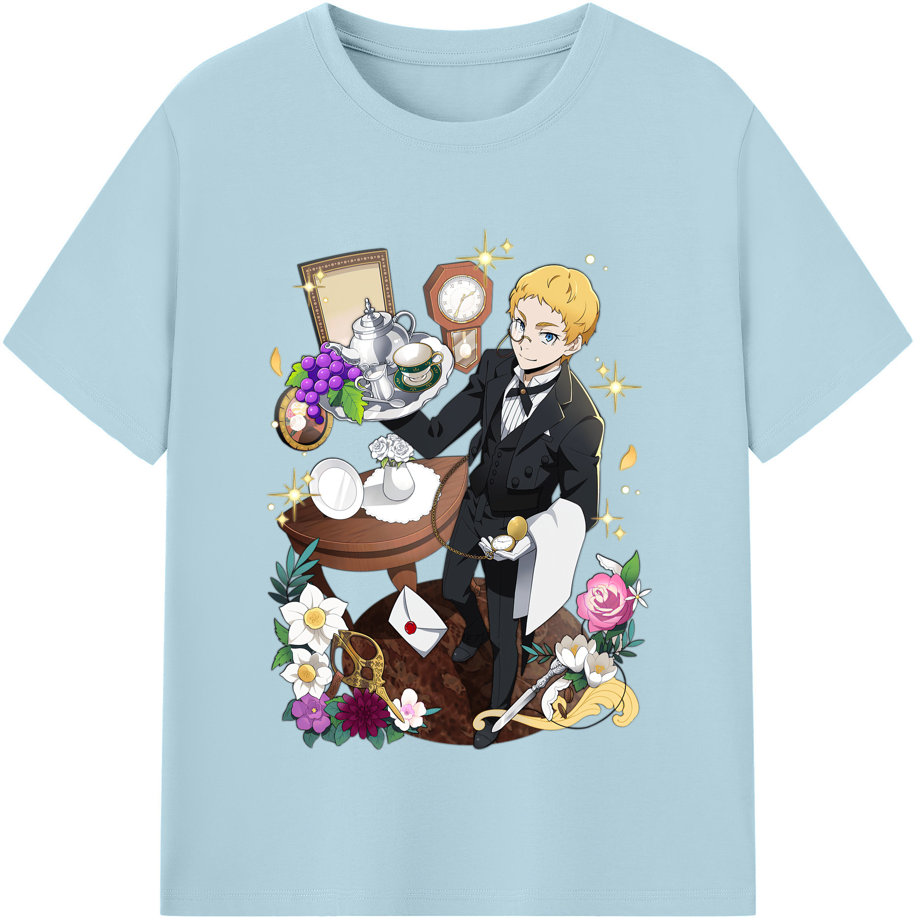 （画像用） 文豪ストレイドッグス Bungo Stray Dogs 綿100％半袖Tシャツ（フロントプリント）